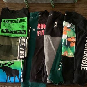 Abercrombie long sleeves and short sleeves. Size 7/8